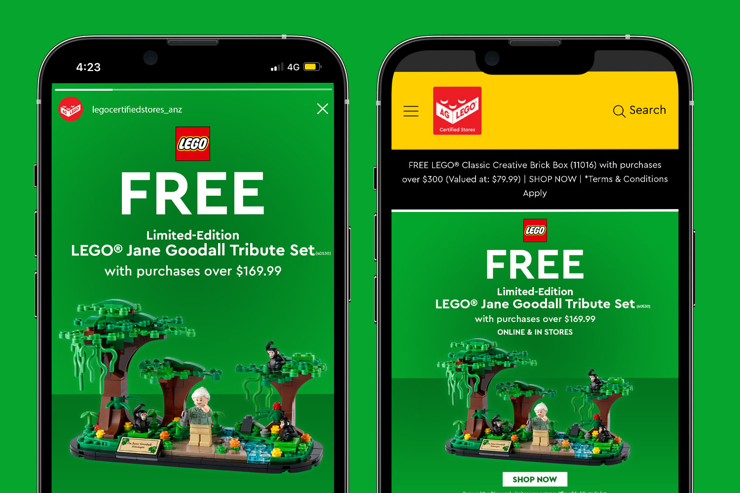 lego jane goodall promotion