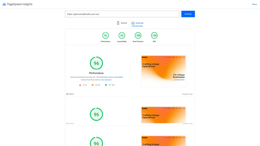 how to check the speed of my website