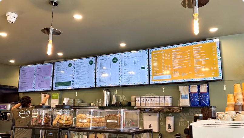 digital signage digital screen menu board get noticed media